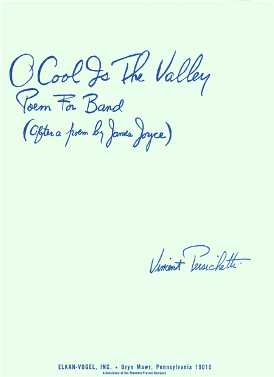 O Cool Is the Valley Concert Band scores gallery preview page 1