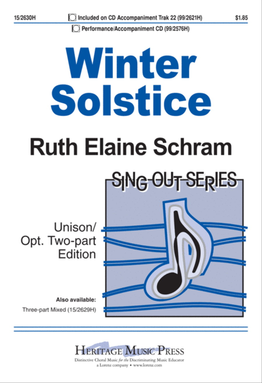 Winter Solstice Unison Choir scores gallery preview page 1