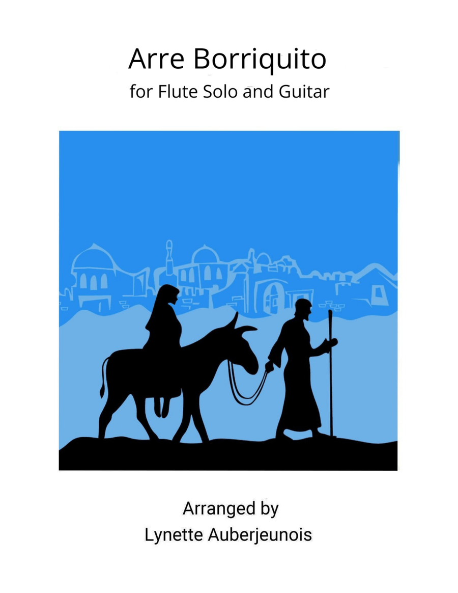 Arre Borriquito - Flute Solo with Guitar Chords Chamber Music scores gallery preview page 1