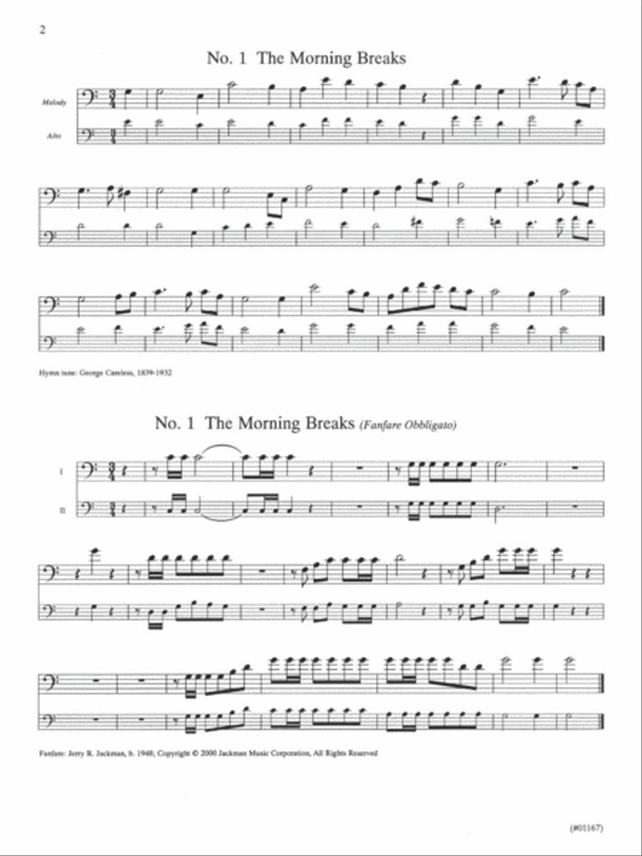 Hymns for Instruments - Bass Clef Bass Clef Instrument scores gallery preview page 2