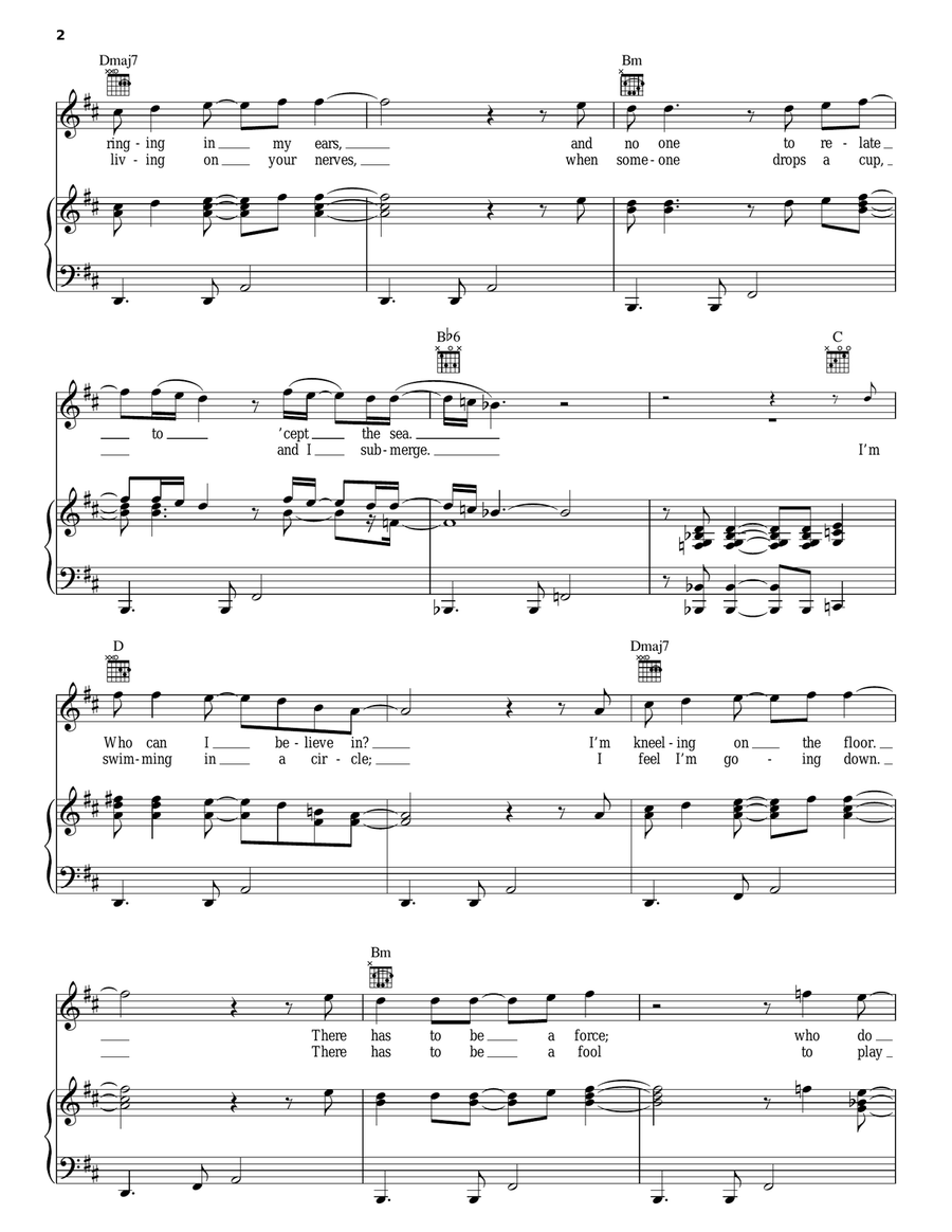 Show Me The Way Show Me The Way Piano, Vocal, Guitar scores gallery preview page 2