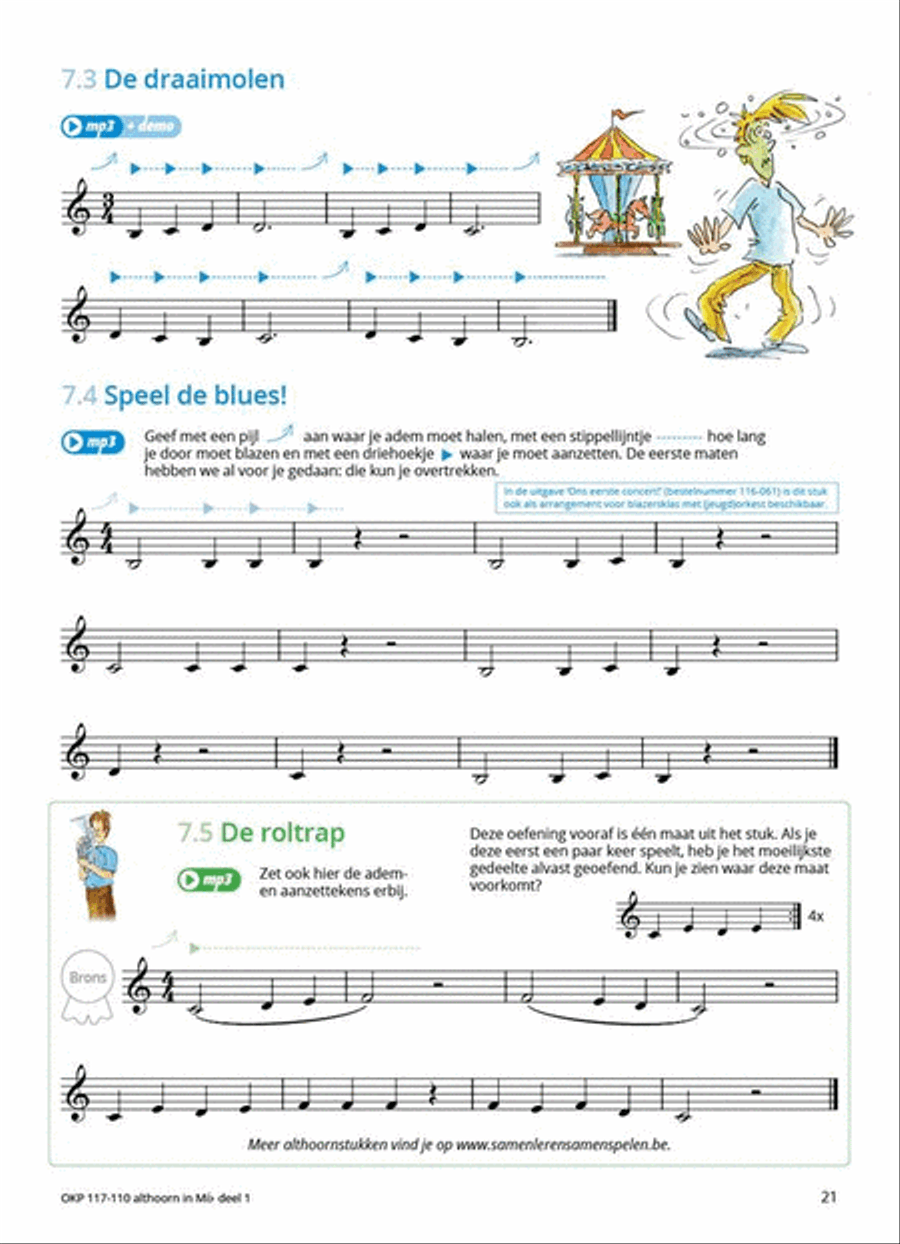 Samen Leren Samenspelen Vlaams Deel 1 Horn scores gallery preview page 8