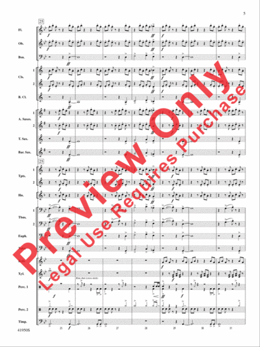 Mechanism Concert Band scores gallery preview page 6