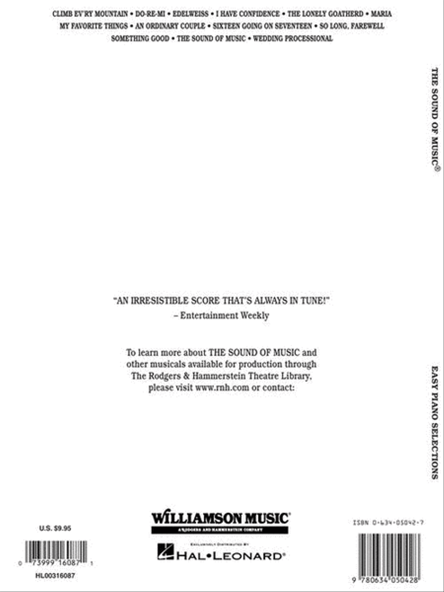 The Sound of Music The Sound of Music Voice scores gallery preview page 8