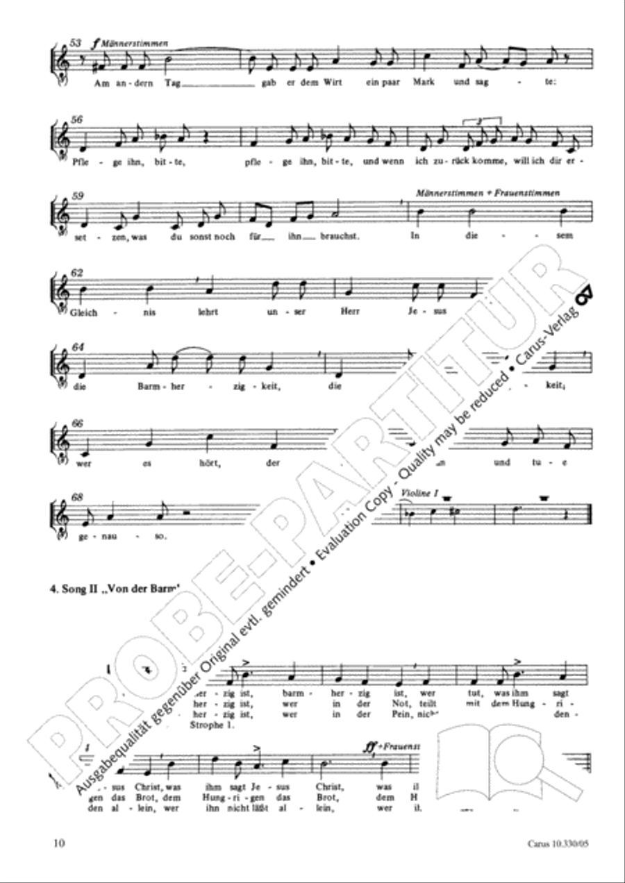 Lehrstuck von der Barmherzigkeit SSA scores gallery preview page 10