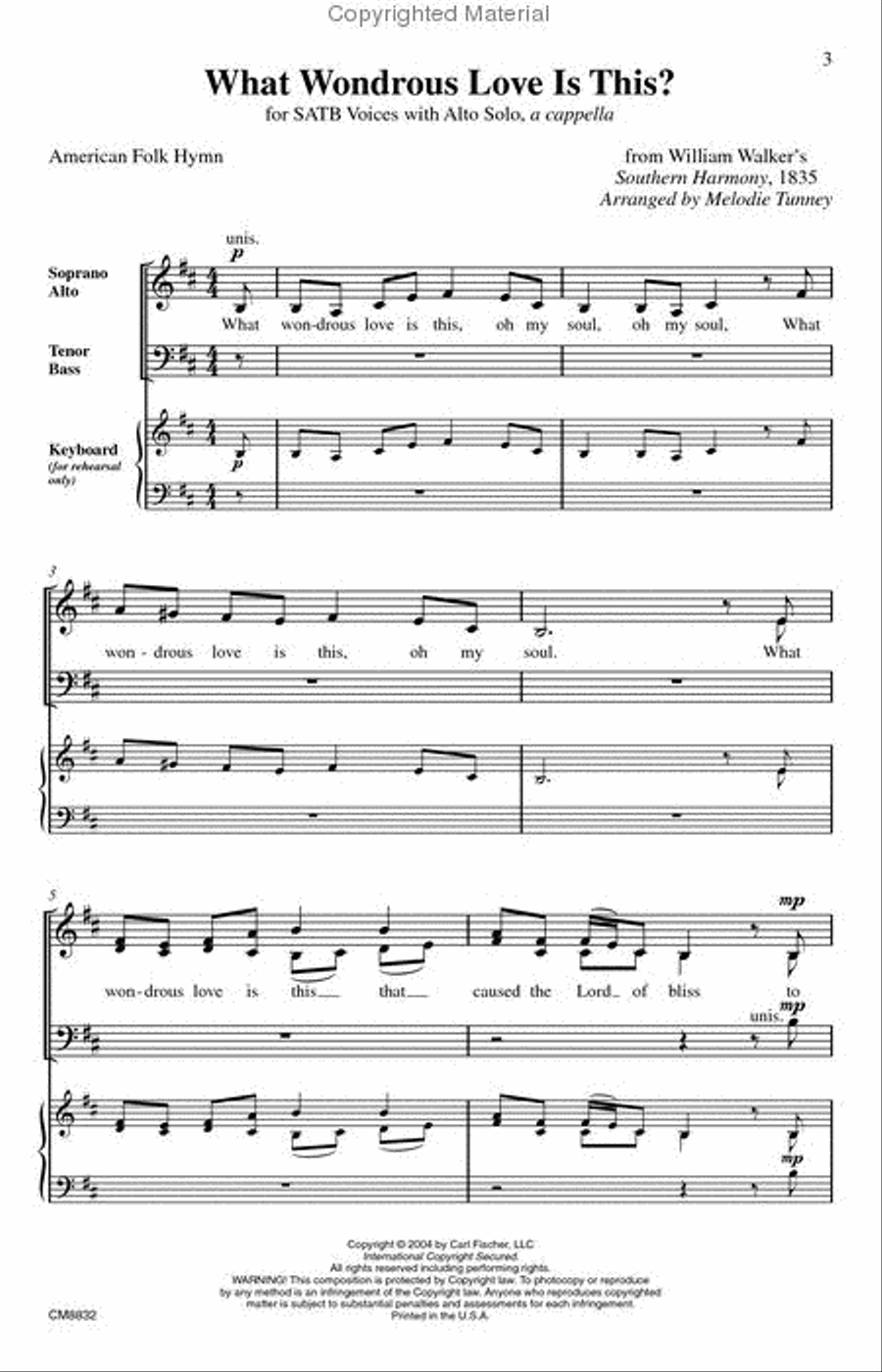 What Wondrous Love Is This? 4-Part scores gallery preview page 2