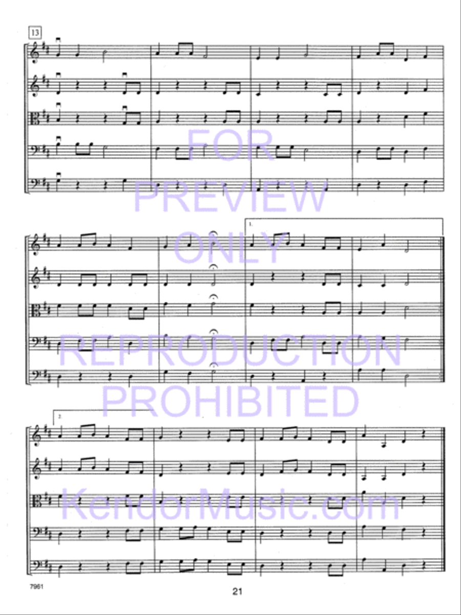 Holiday Strings (Score) String Orchestra scores gallery preview page 22