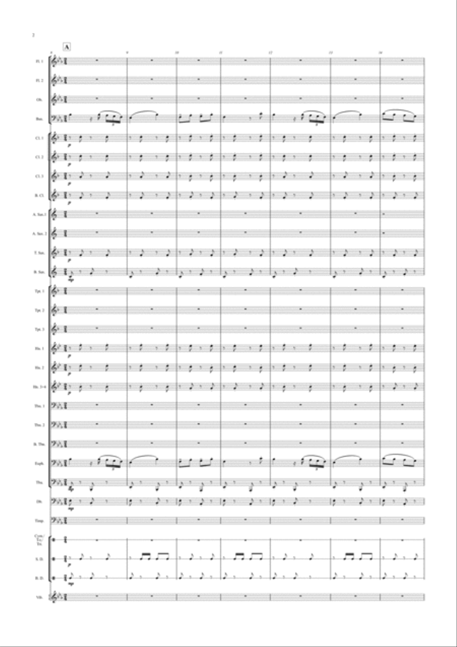 Boat Symphony (Concert Band) - Score Concert Band scores gallery preview page 3