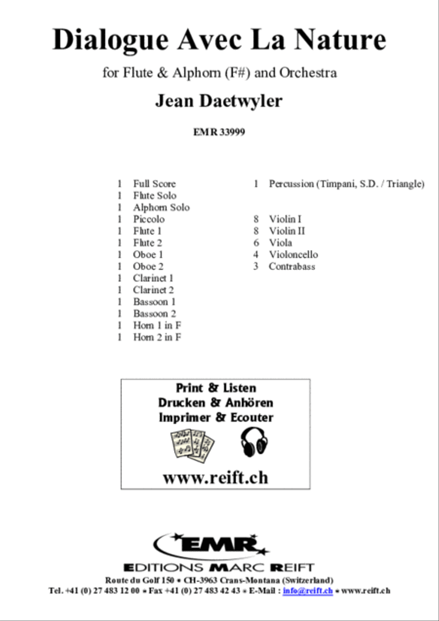 Dialogue Avec La Nature Orchestra scores gallery preview page 2