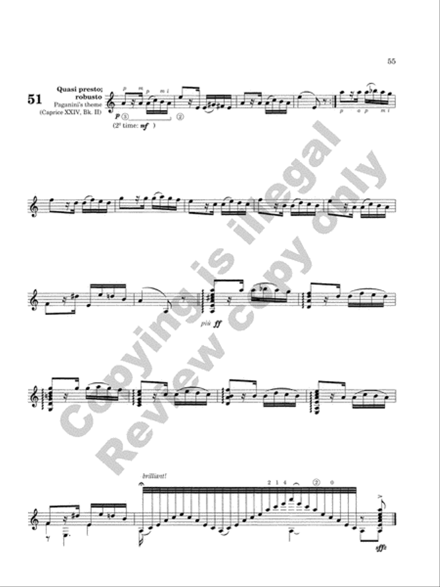 Caprice Variations Classical Guitar scores gallery preview page 15