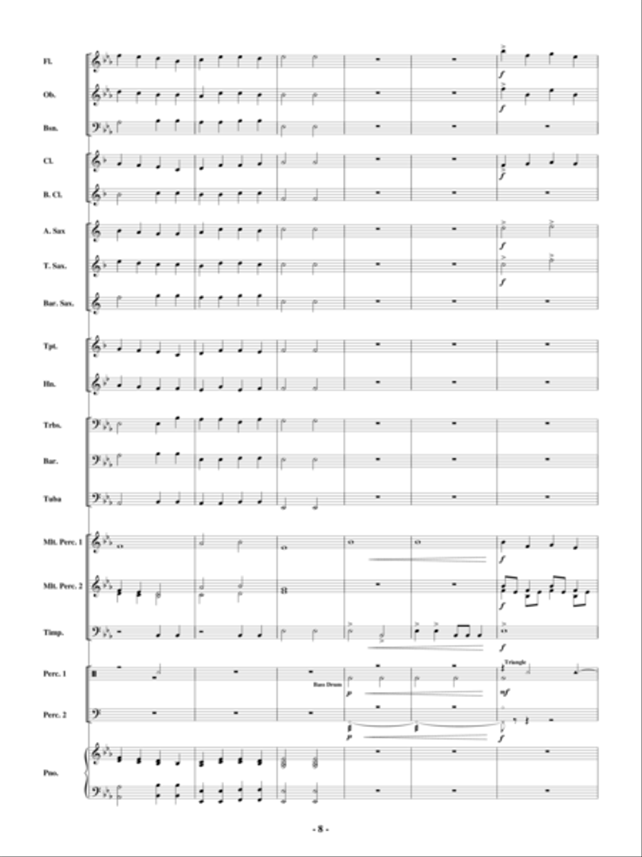 Holiday Bells Are Ringing Concert Band scores gallery preview page 7