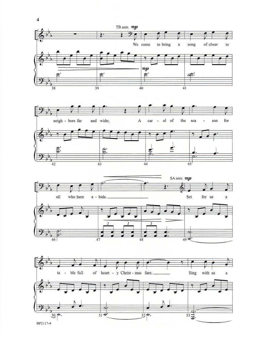 Here We Come A-Caroling Here We Come A-Caroling 4-Part scores gallery preview page 5
