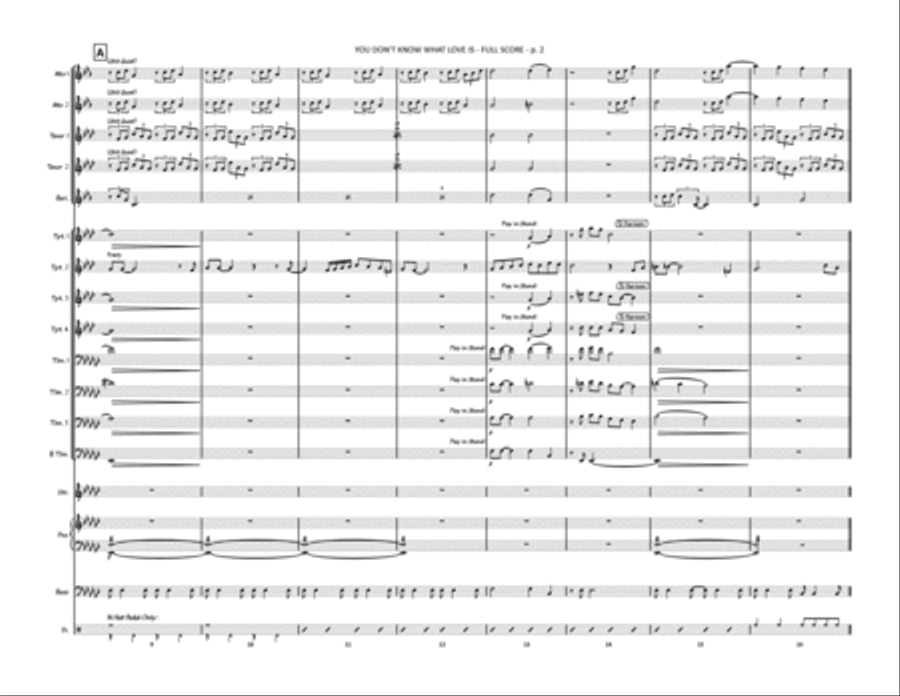 You Don't Know What Love Is Jazz Ensemble scores gallery preview page 3