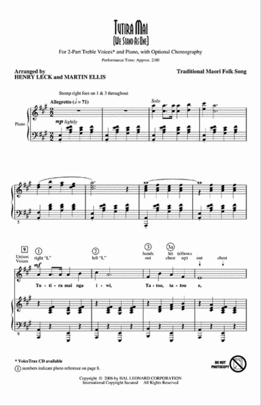 Tutira Mai 2-Part scores gallery preview page 2