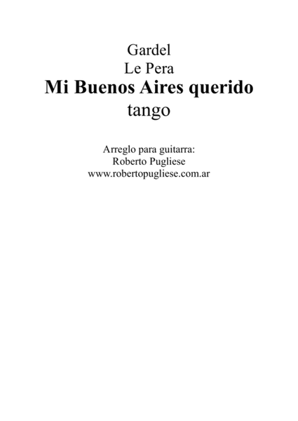 Mi Buenos Aires querido - Tango (Gardel - Lepera) image number null