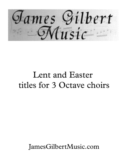 Lent and Easter Handchime Music for 3 Octave Choir image number null