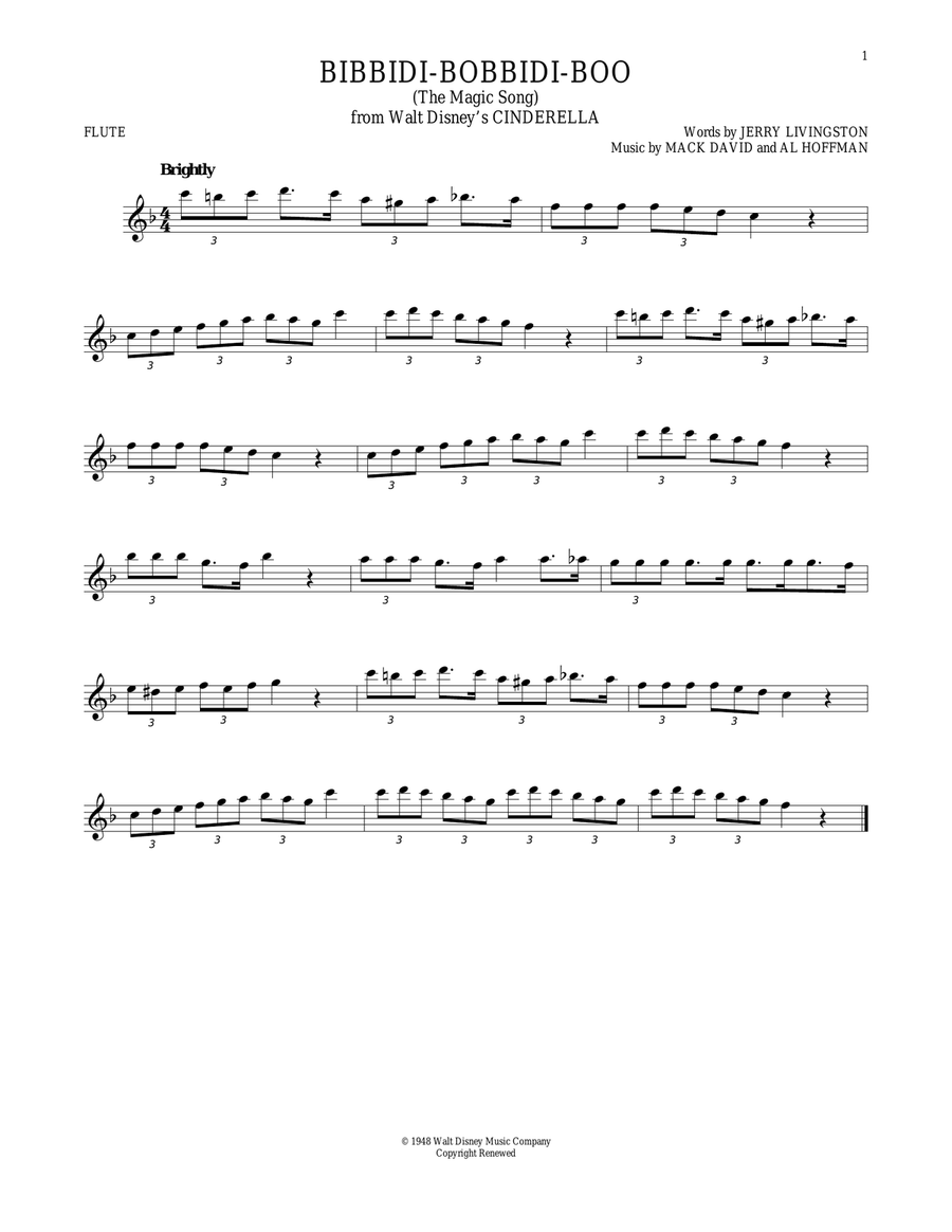 Bibbidi-Bobbidi-Boo (The Magic Song) (from Cinderella)