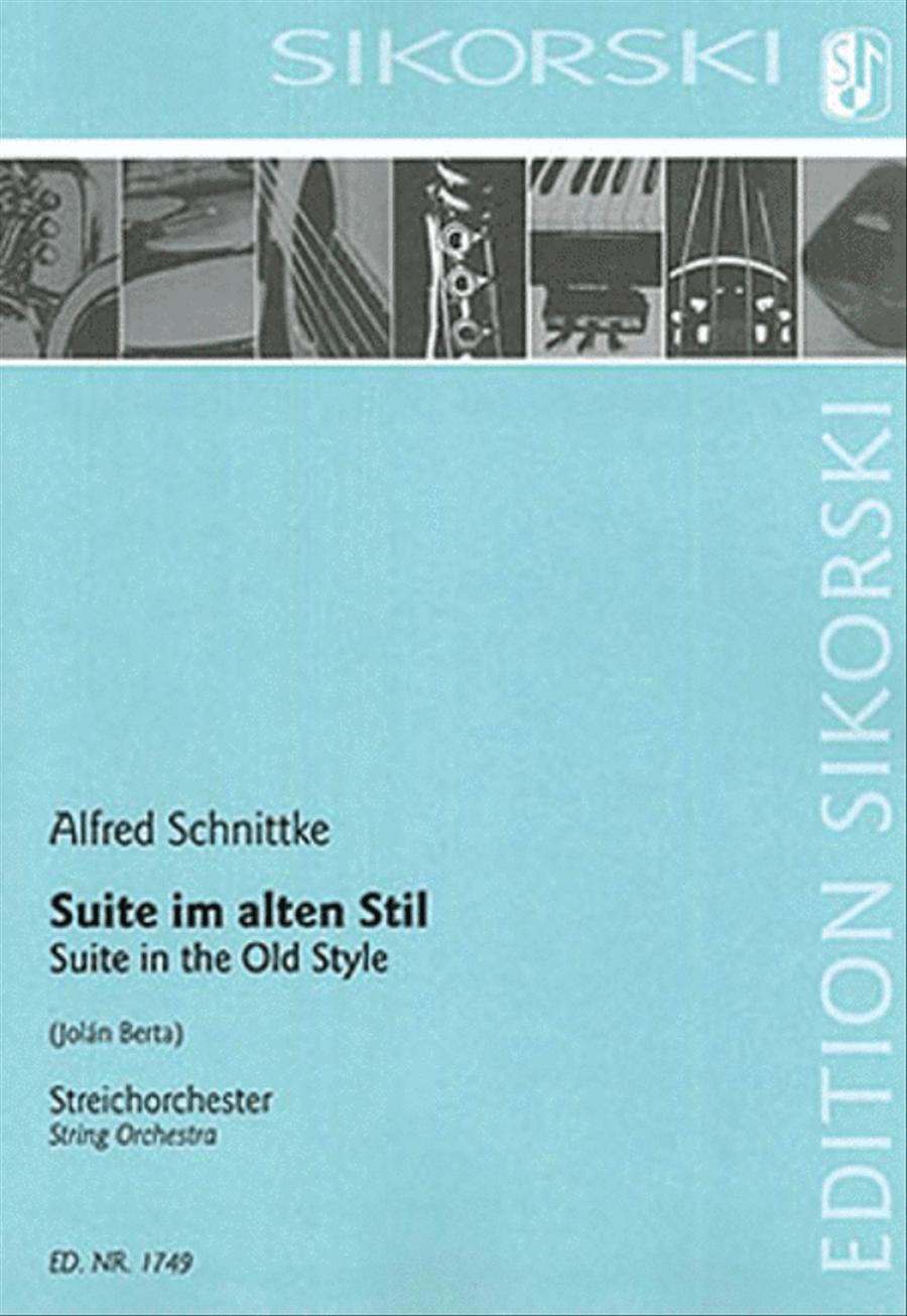 Suite in the Old Style [Suite im alten Stil] String Orchestra scores gallery preview page 1
