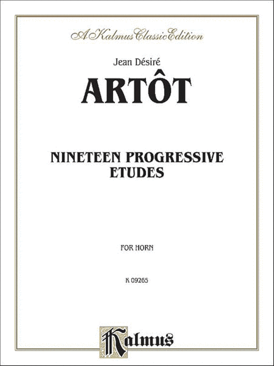 Nineteen Progressive Etudes Horn scores gallery preview page 1