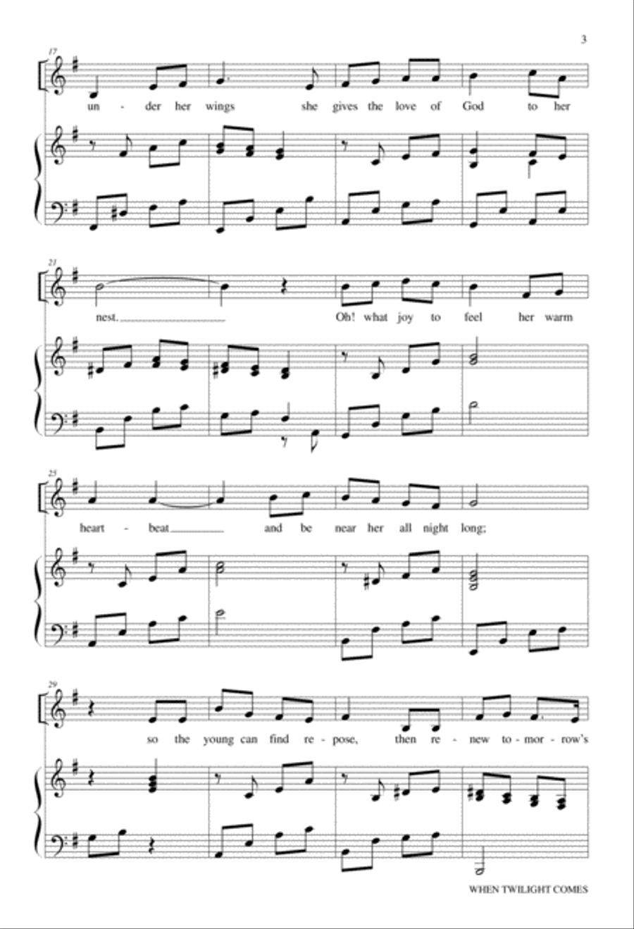 When Twilight Comes 2-Part scores gallery preview page 3