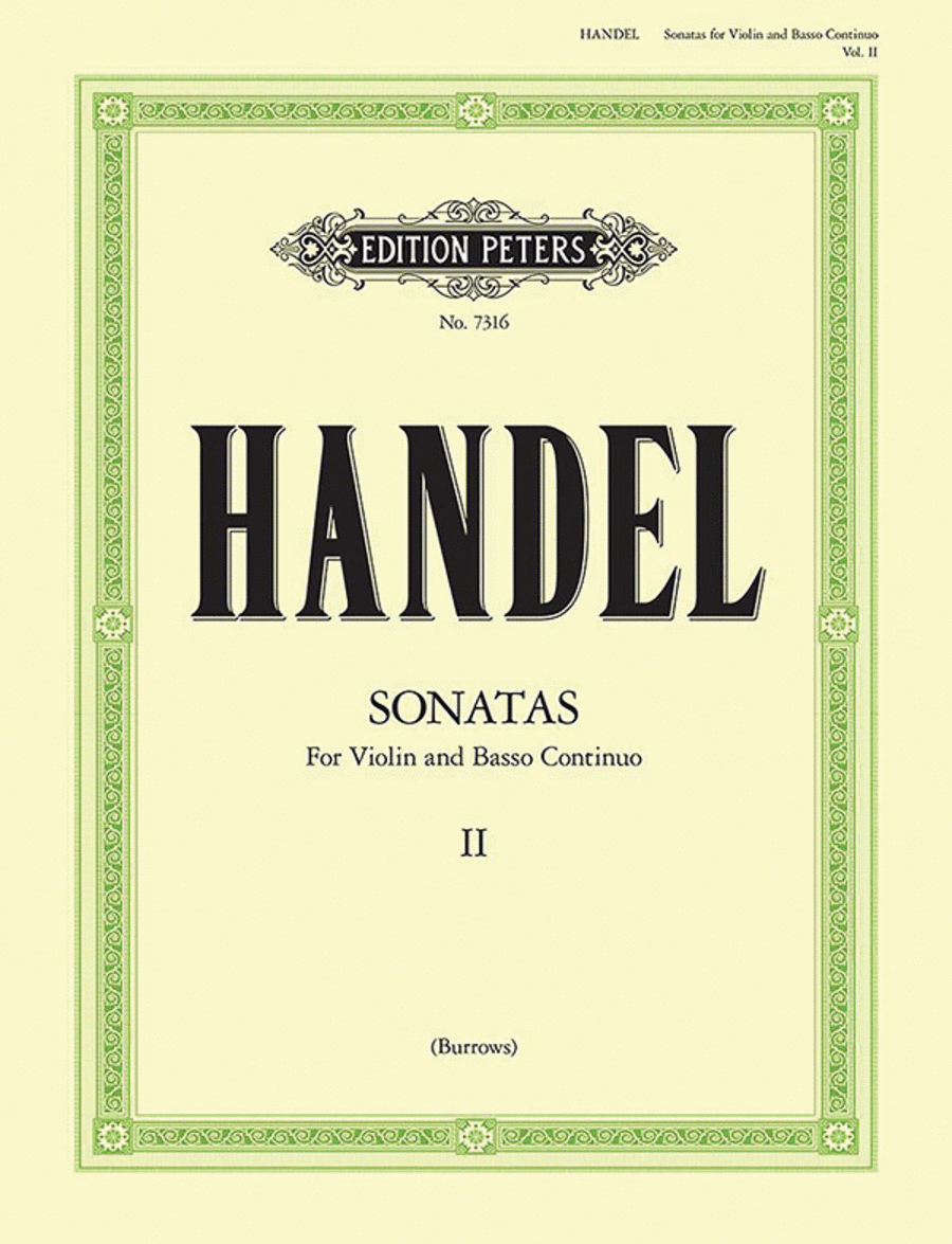 Violin Sonatas in 2 Volumes - Volume 2