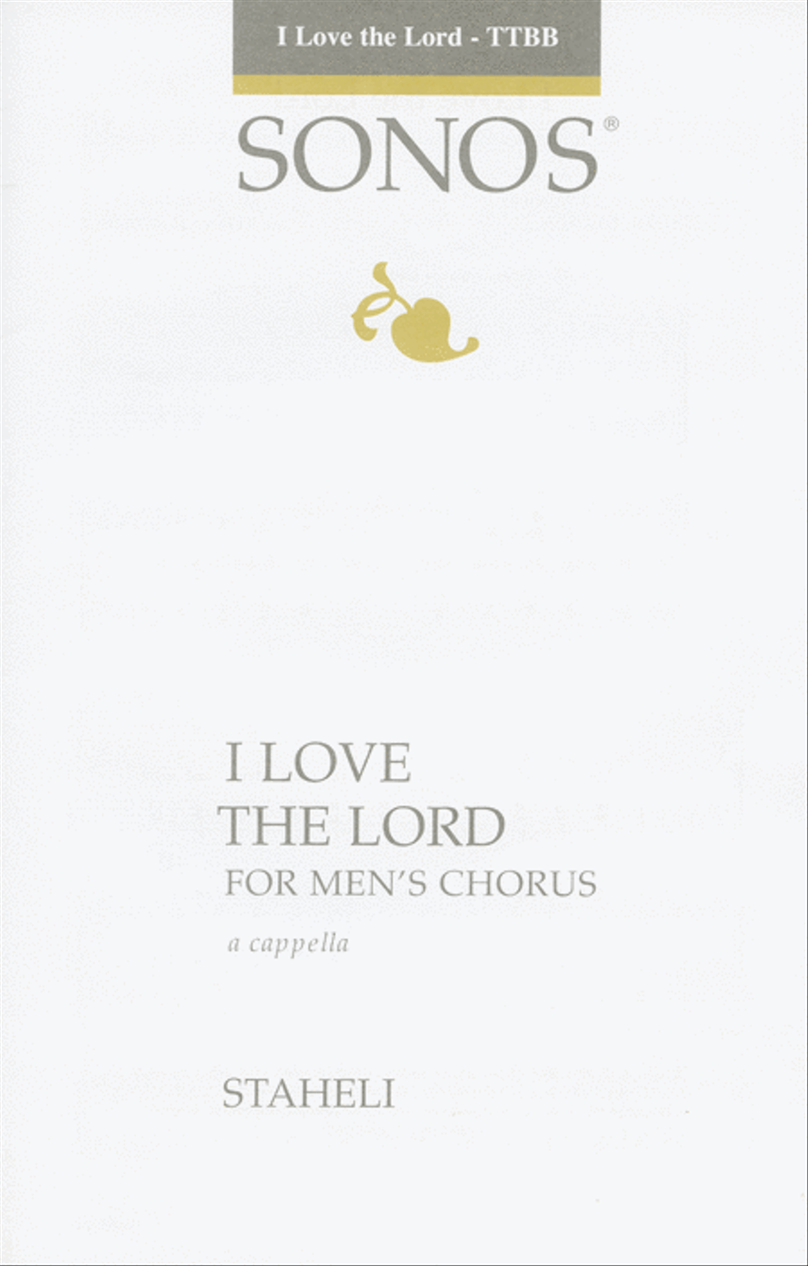 Book cover for I Love the Lord - TTBB, a cappella