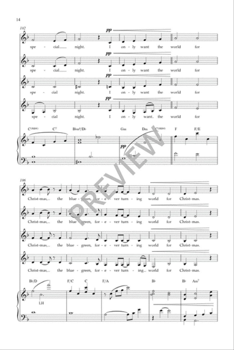 The World for Christmas (SSAA) SSAA scores gallery preview page 15