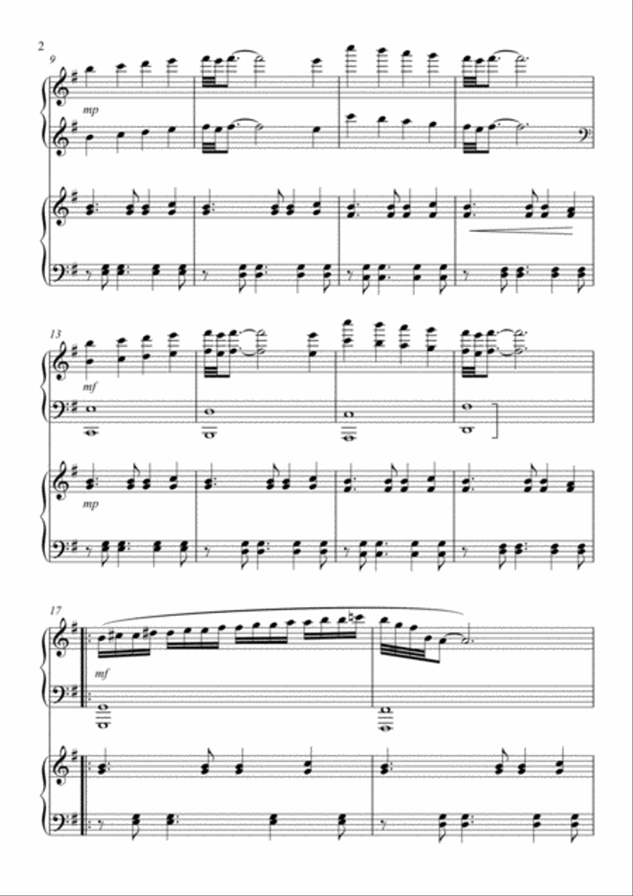 VALENTINA TERESHKOVA 2 Pianos, 4-Hands scores gallery preview page 5