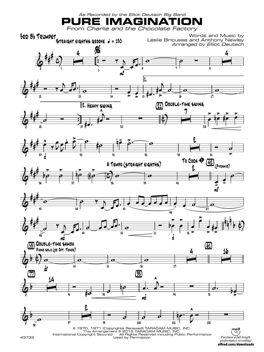Pure Imagination: 3rd B-flat Trumpet