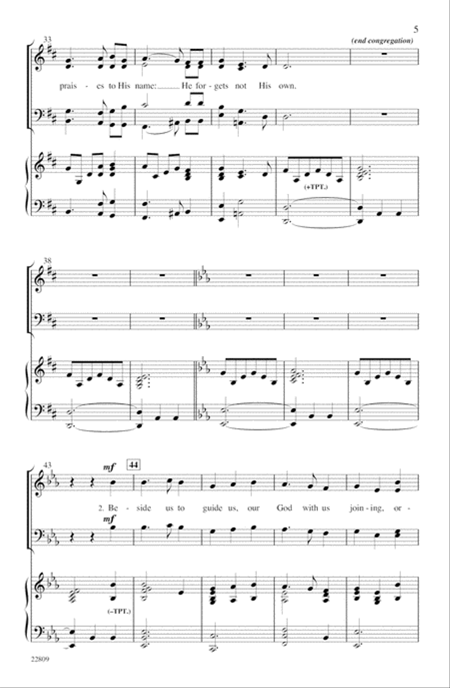 Anthem of Thanksgiving 4-Part scores gallery preview page 5