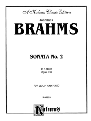 Book cover for Brahms: Sonata in A Major, Op. 100