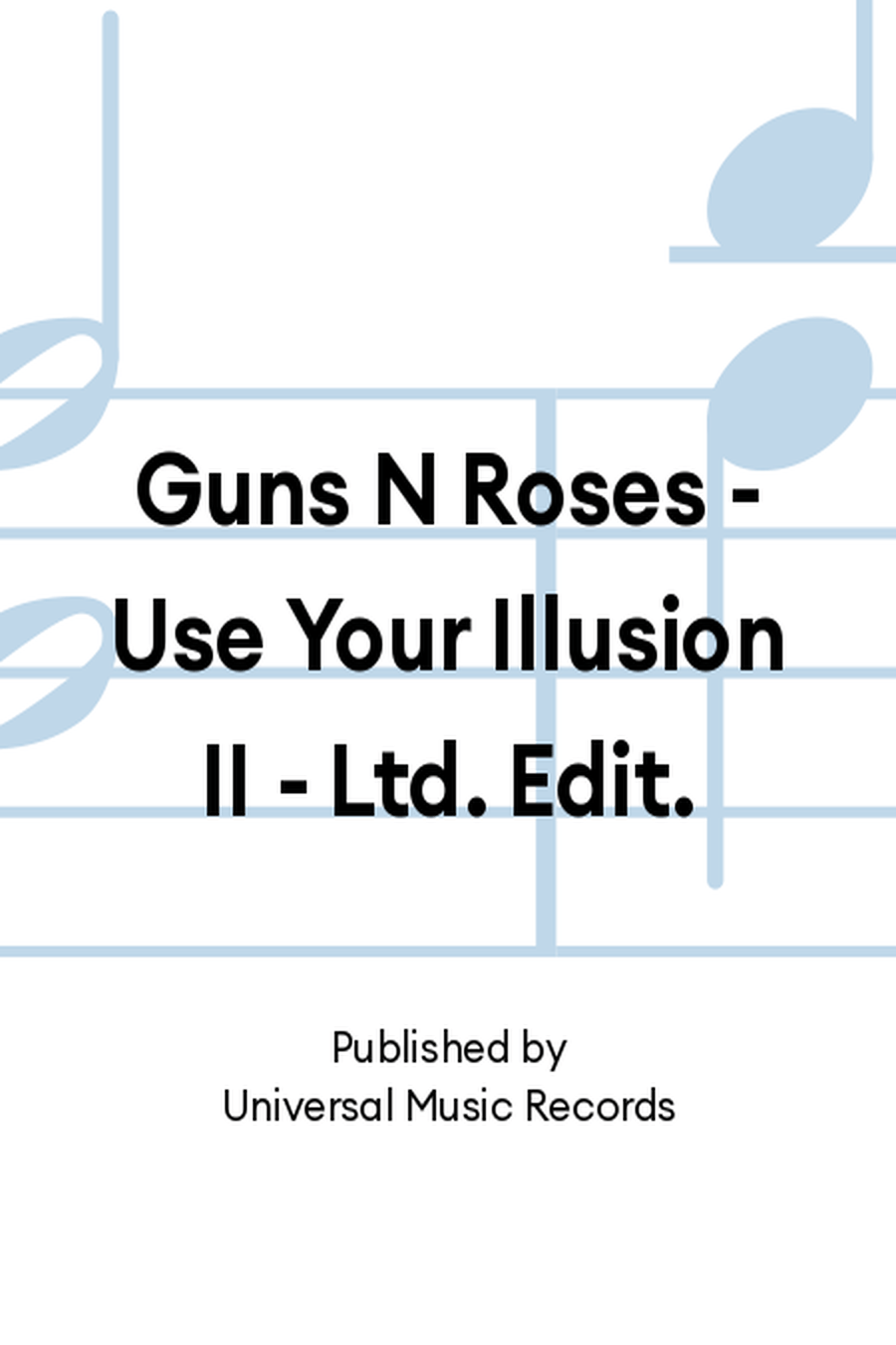 Guns N Roses - Use Your Illusion II - Ltd. Edit. Vinyl scores gallery preview page 1