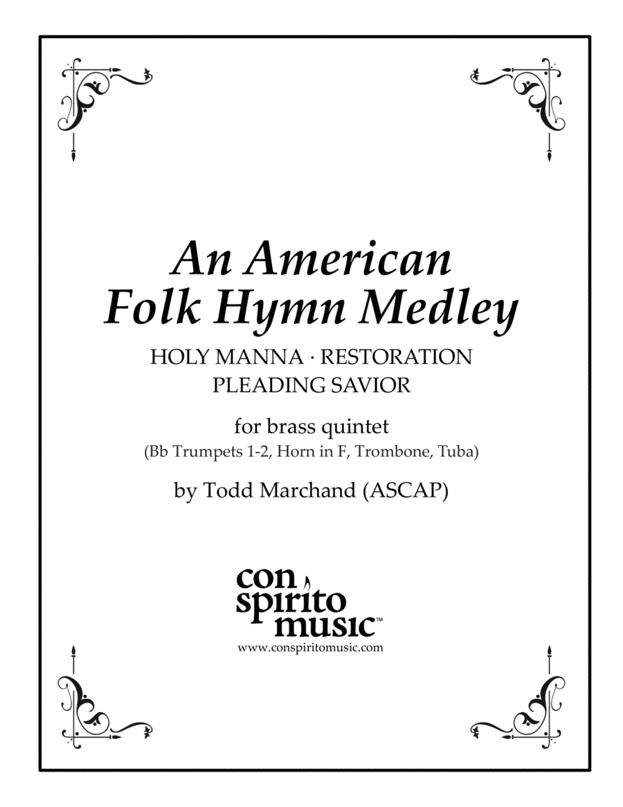 An American Folk Hymn Medley - brass quintet image number null