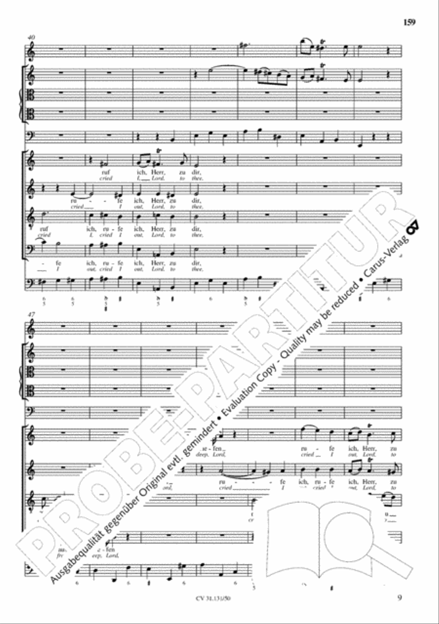 The Complete Sacred Vocal Works (Das geistliche Vokalwerk) Voice scores gallery preview page 160