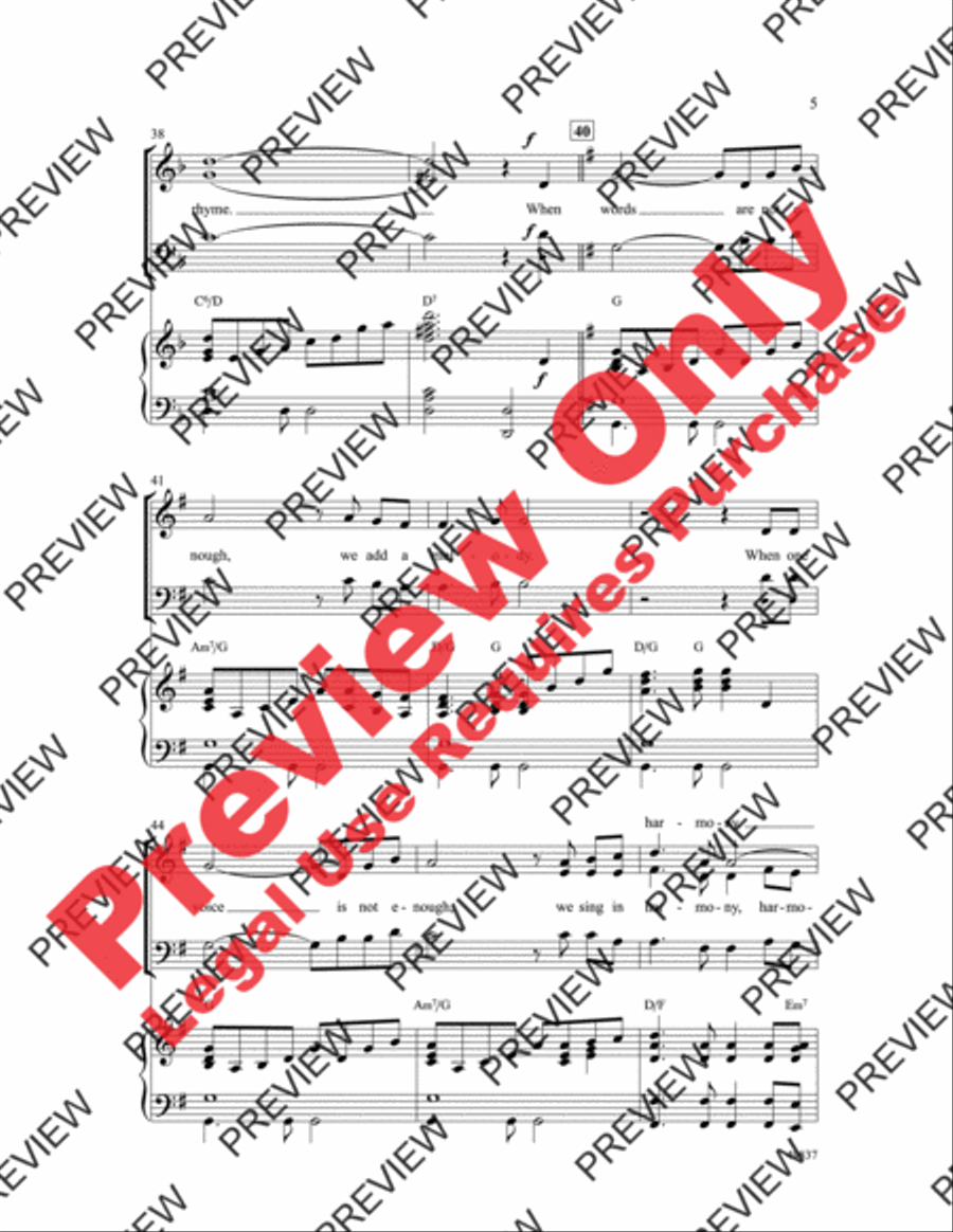 When Words Are Not Enough 3-Part scores gallery preview page 6