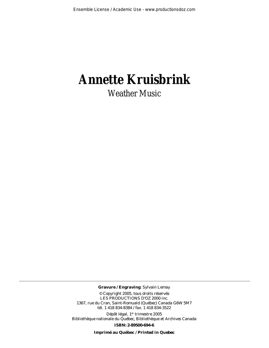 Weather Music Classical Guitar scores gallery preview page 1