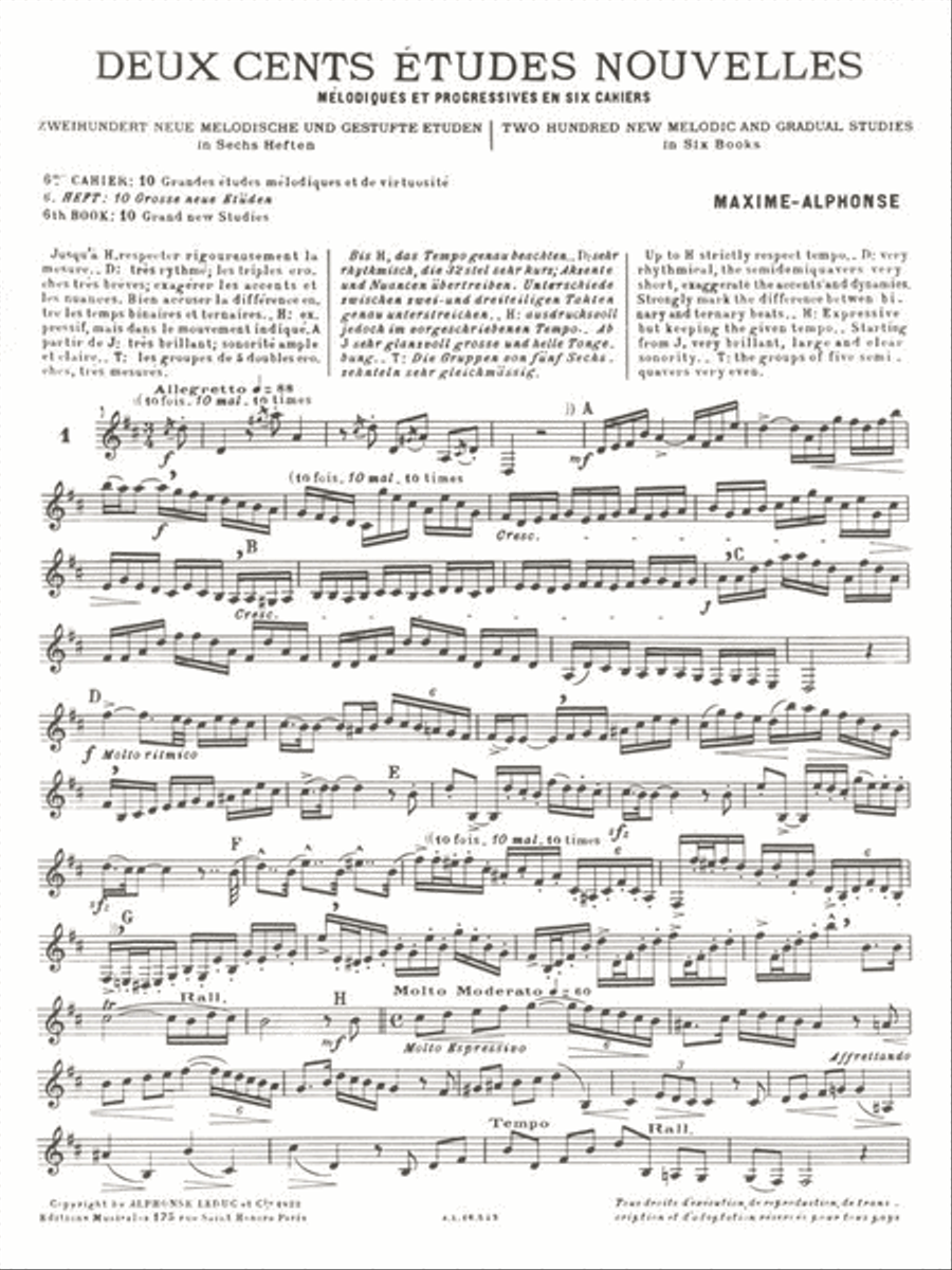 Deux Cents Etudes Nouvelles Melodiques et Progressives Horn scores gallery preview page 2