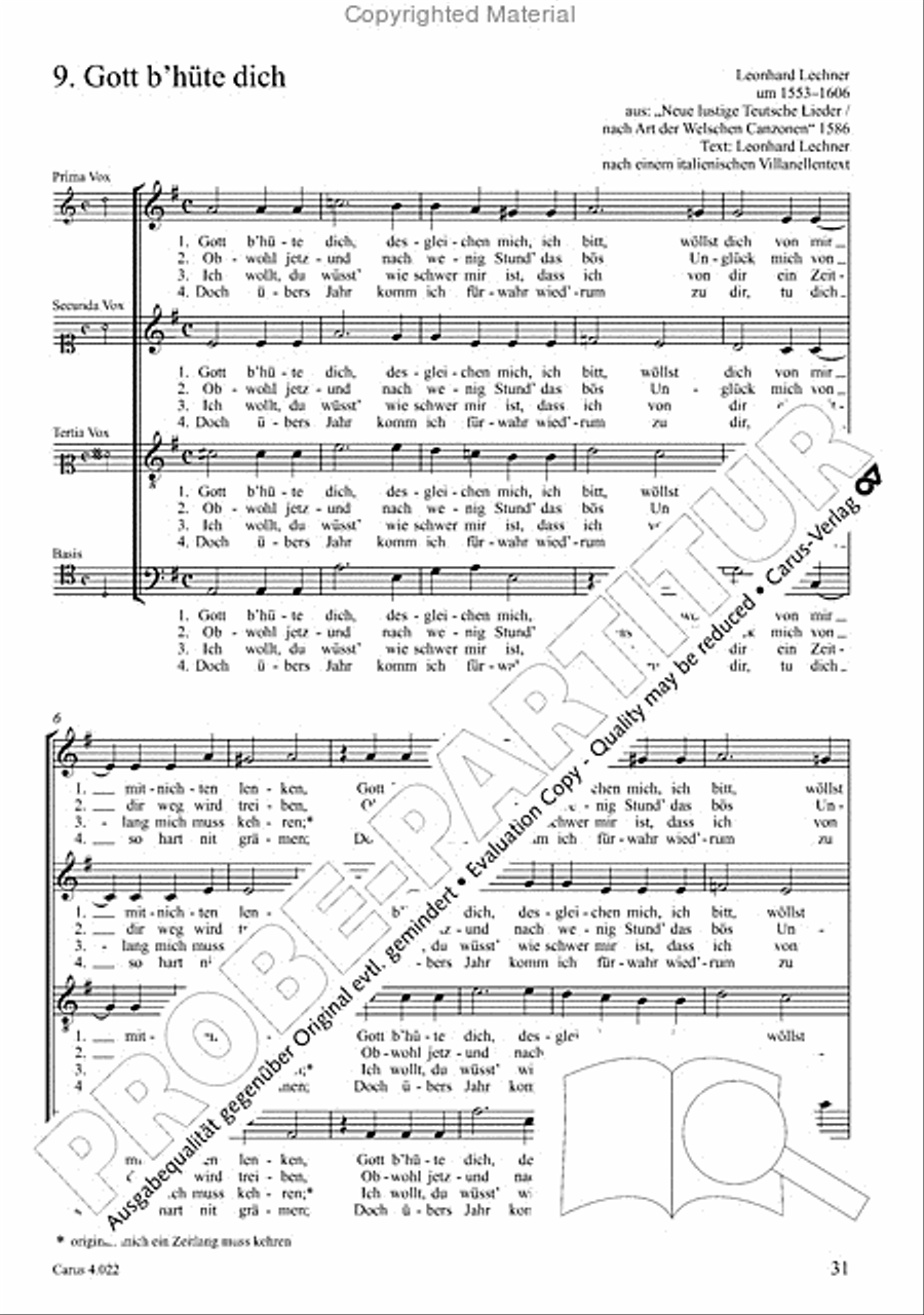 Gott bh!te dich 4-Part scores gallery preview page 3