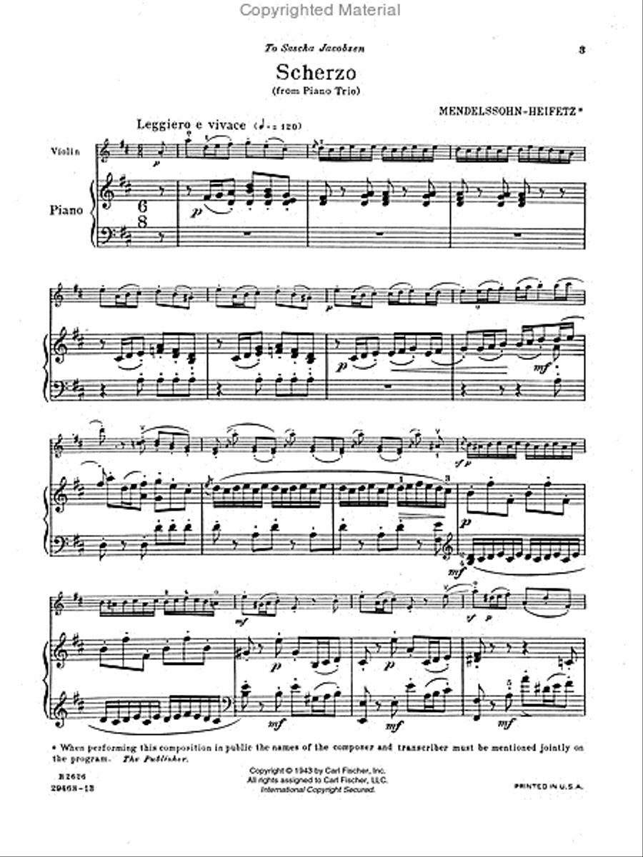 Scherzo Violin Solo scores gallery preview page 2