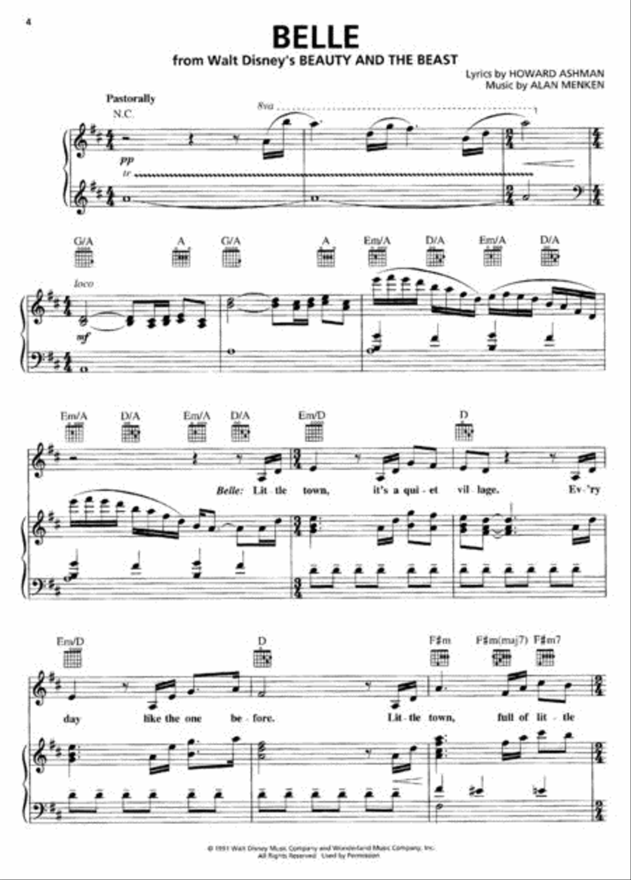 Disney's Princess Collection – Complete Piano, Vocal, Guitar scores gallery preview page 2
