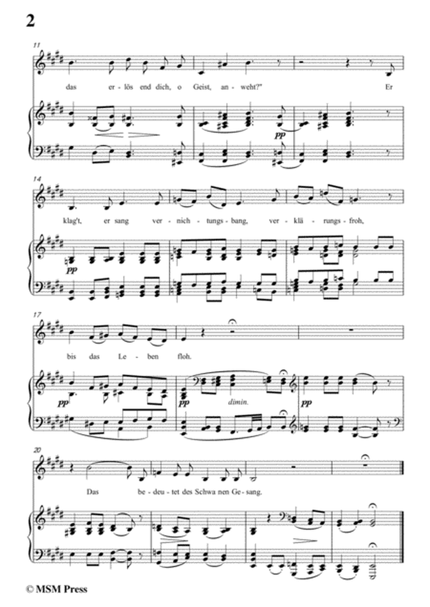 Schubert-Schwanengesang,Op.23 No.3,in E Major,for Voice&Piano image number null