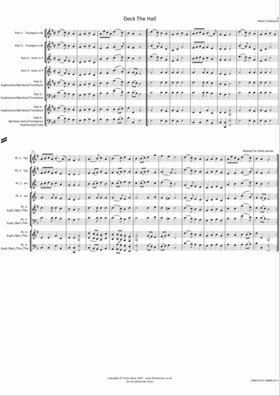 Christmas Collection Volume 2 Brass Ensemble scores gallery preview page 3