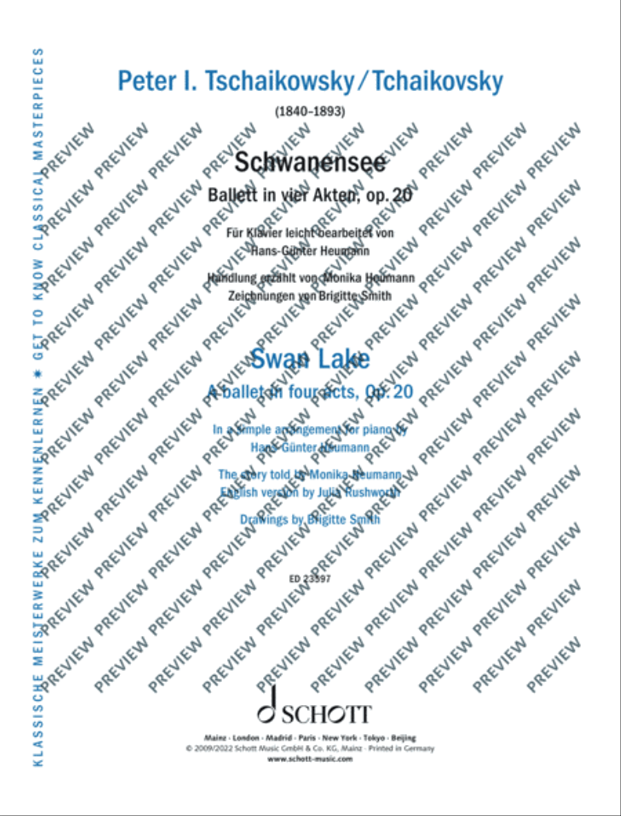 Swan Lake Piano Solo scores gallery preview page 2