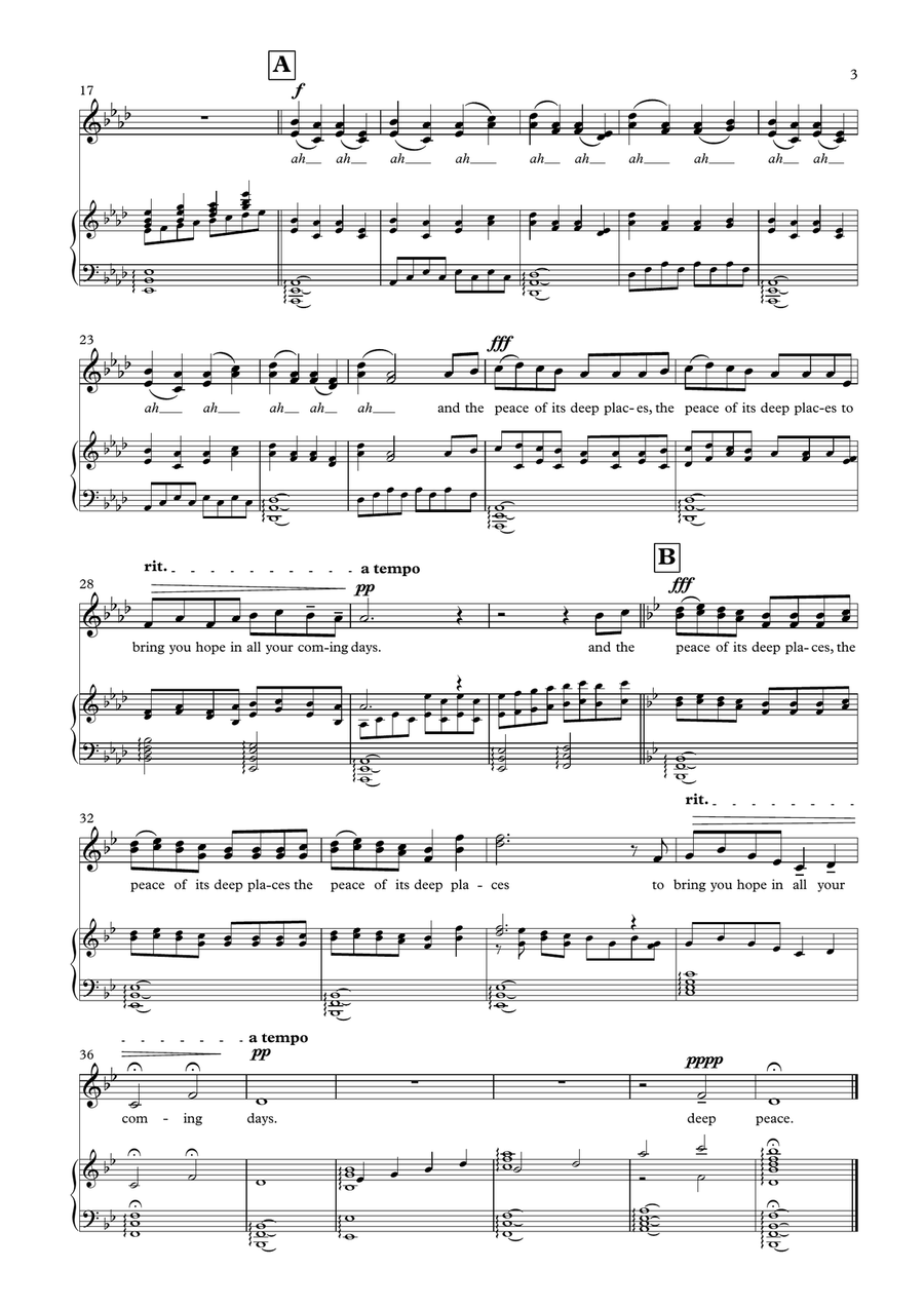 A Welsh Blessing 2-Part scores gallery preview page 2
