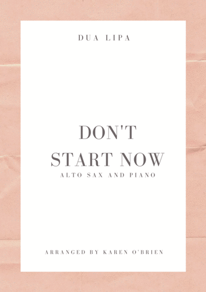 Don't Start Now image number null