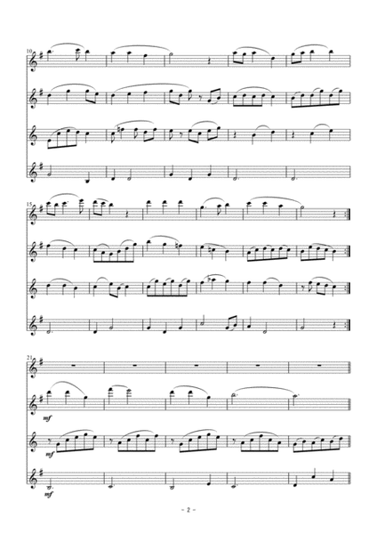 Furusato[Japanese song] for flute quartet image number null