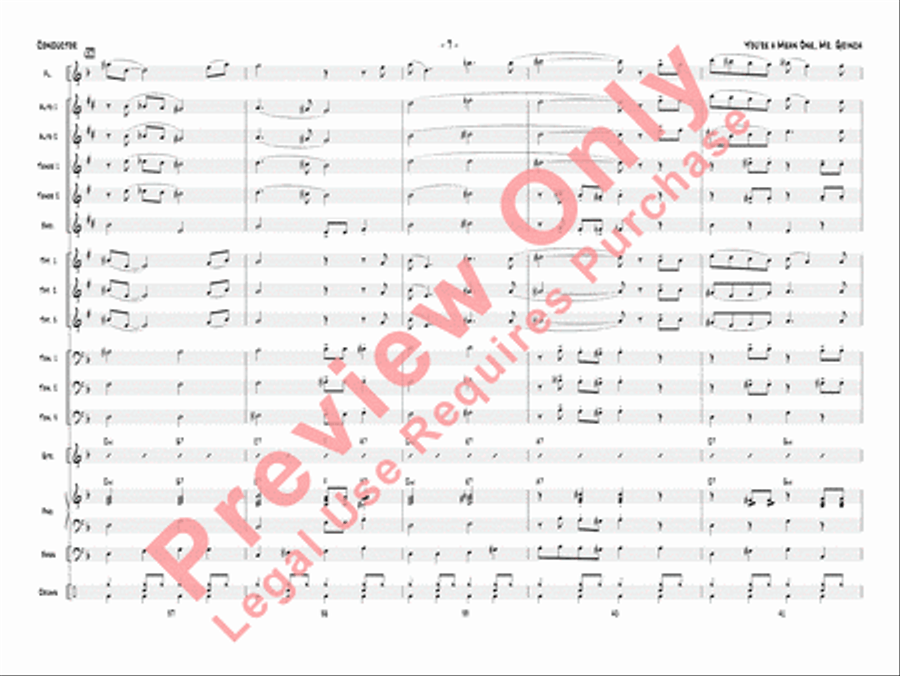 You're a Mean One, Mr. Grinch Jazz Ensemble scores gallery preview page 10