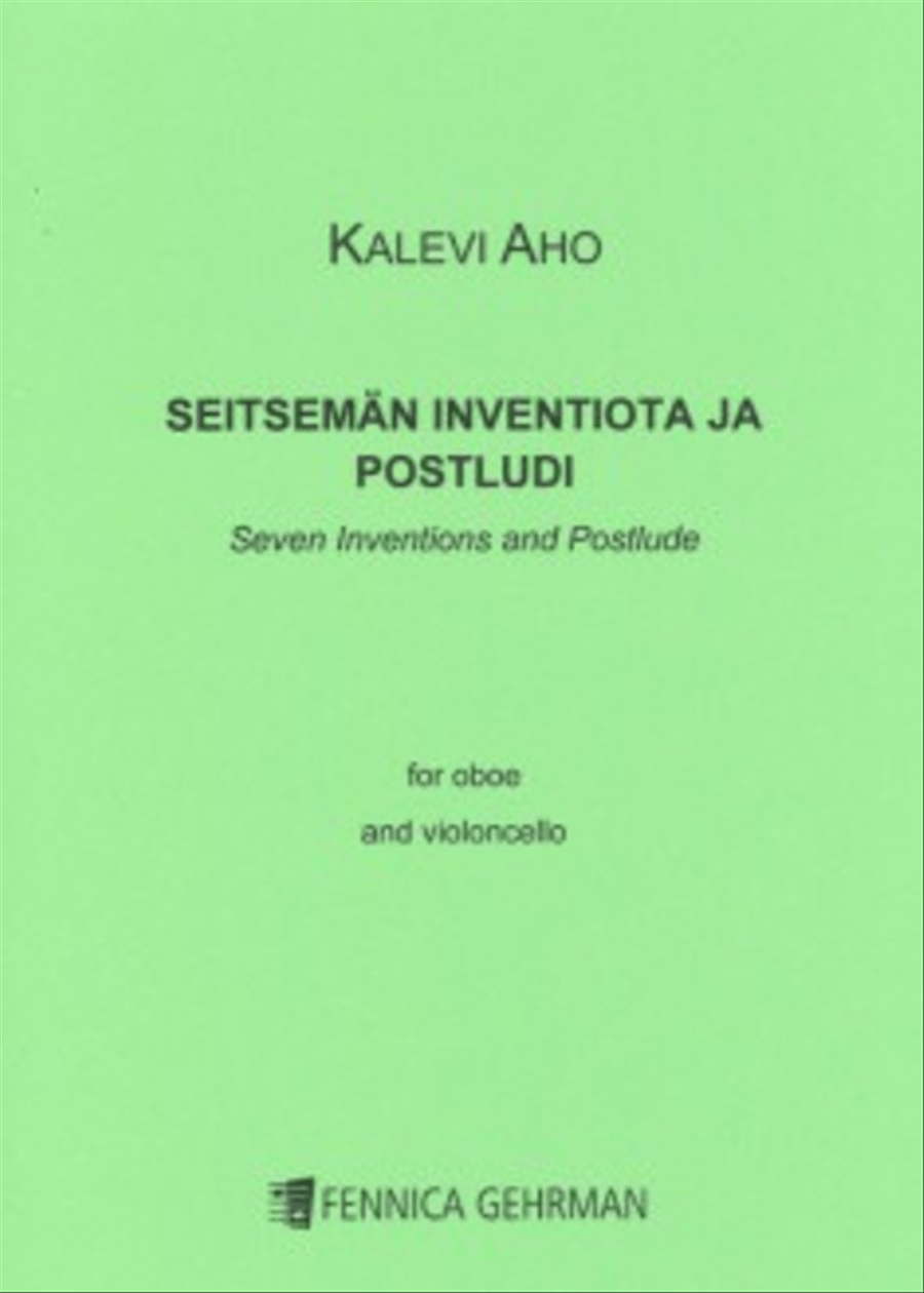 Seven Inventions and Postlude / Seitsemän inventiota ja postludi Oboe scores gallery preview page 1