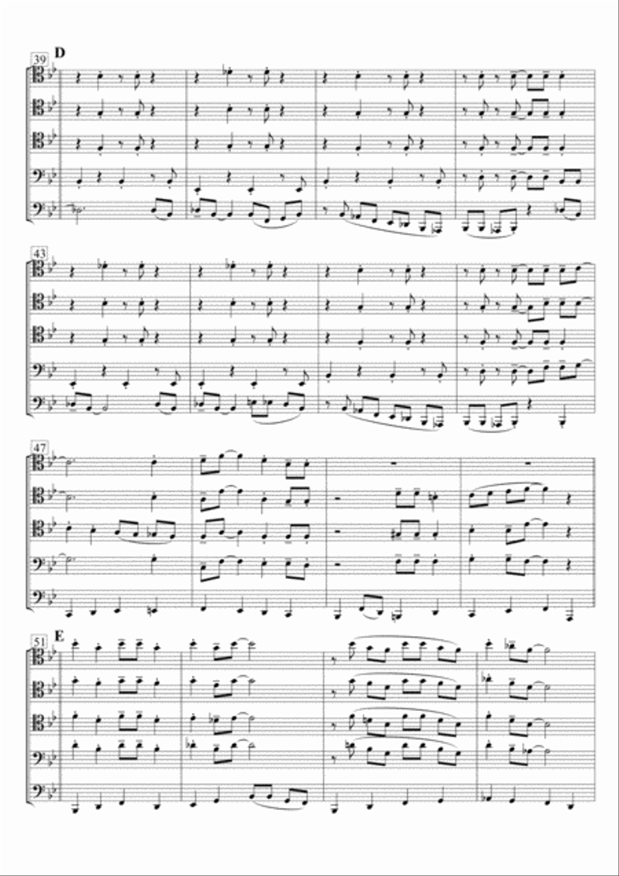 Route 66 Brass Quintet scores gallery preview page 4