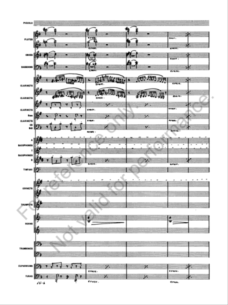 Symphony No. 4 Concert Band scores gallery preview page 8